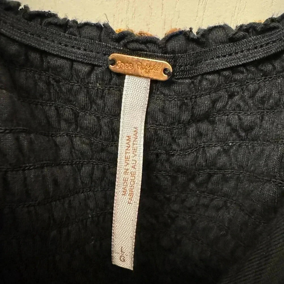 Free People All Wrapped Up Midi Dress with Crochet Features and V Neck Y2K - Picture 7 of 10